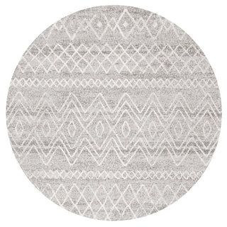 Oasis 453 Round Rug (Grey) by Rug Culture