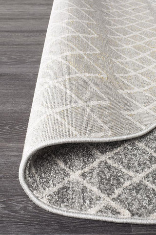Oasis 453 Round Rug (Grey) by Rug Culture