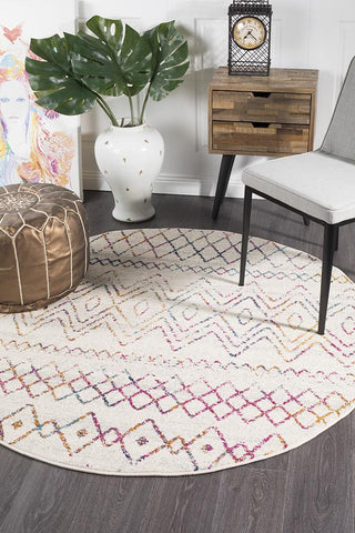 Oasis 453 Round Rug (Multi) by Rug Culture