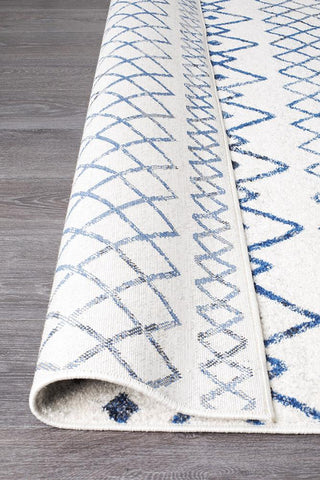 Oasis 453 Rug (White Blue) by Rug Culture