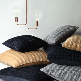 Loxton Gold Square Cushion by Private Collection