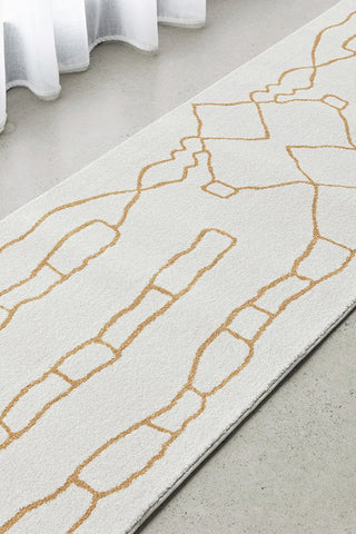 Paradise Amy Runner Rug (Gold) by Rug Culture