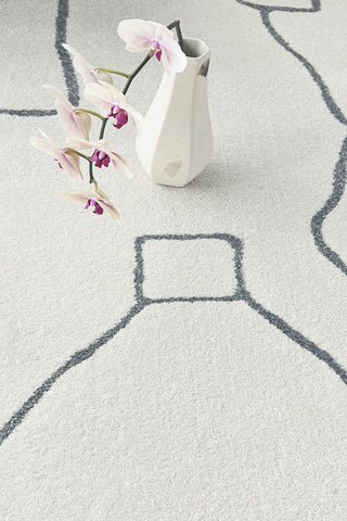 Paradise Amy Round Rug (Grey) by Rug Culture