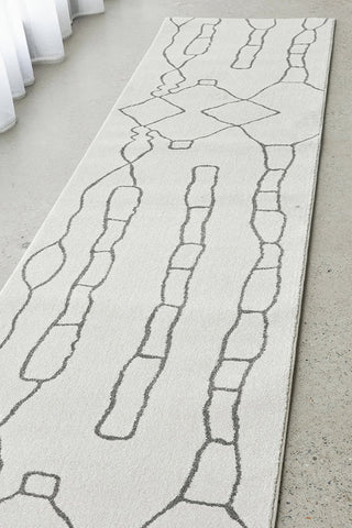 Paradise Amy Runner Rug (Grey) by Rug Culture