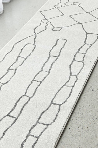 Paradise Amy Runner Rug (Grey) by Rug Culture