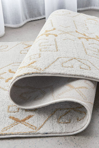 Paradise Cala Runner Rug (Gold) by Rug Culture