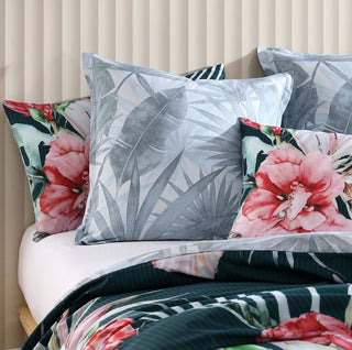 Petra Teal European Pillowcase by Logan and Mason