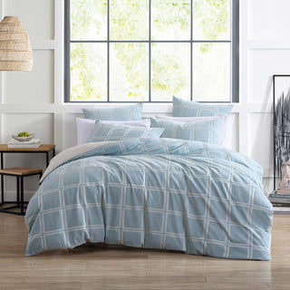 Rowan Seafoam Quilt Cover Set by Logan and Mason Platinum
