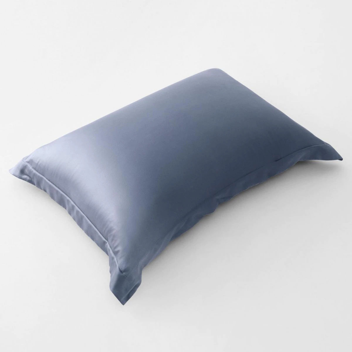 Lanham SLATE BLUE TAILORED Silk Pillowcase by Sheridan Linen