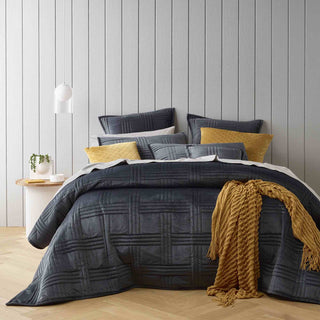 Dayton Coverlet Set Range Charcoal by Bianca