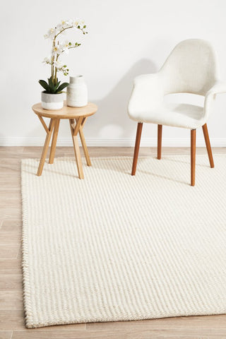 Skandi 300 Rug (White) by Rug Culture