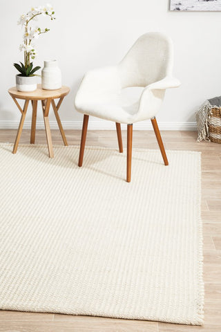 Skandi 300 Rug (White) by Rug Culture