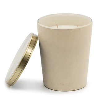 Leather Candle Sundown 900g by Apsley and Company
