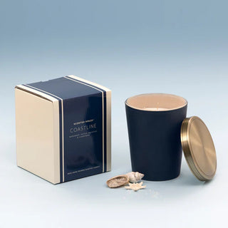 Leather Candle Coastline 900g by Scented Space