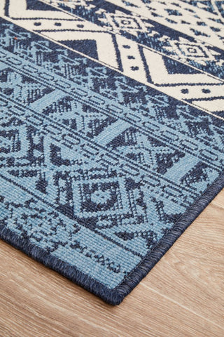 Seaside 3333 Rectangle Rug (White Blue) by Rug Culture