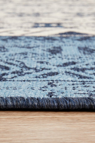 Seaside 3333 Rectangle Rug (White Blue) by Rug Culture