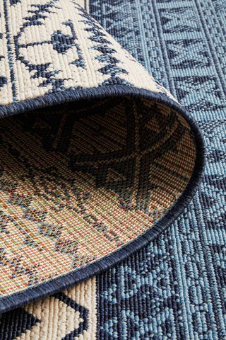 Seaside 3333 Rectangle Rug (White Blue) by Rug Culture
