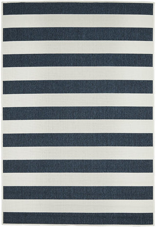 Seaside 4444 Rectangle Rug (Navy White) by Rug Culture