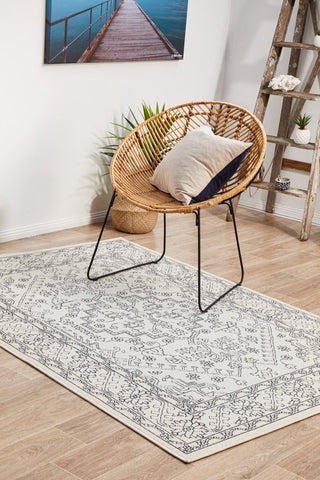Seaside 5555 Rectangle Rug (White) by Rug Culture