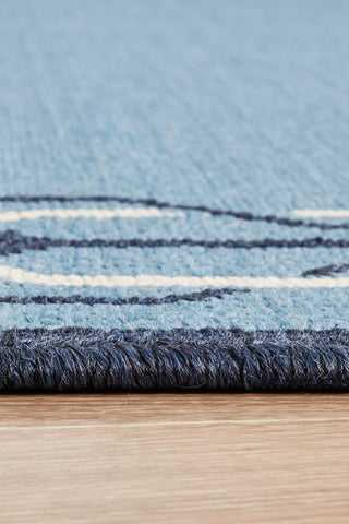 Seaside 6666 Rectangle Rug (Blue) by Rug Culture