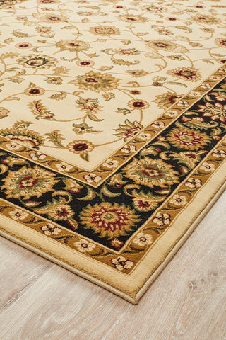 Sydney 1 Rectangle Rug (Ivory Black) by Rug Culture