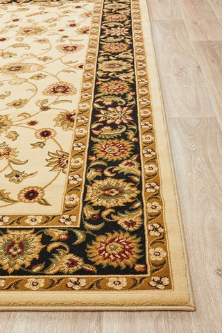 Sydney 1 Rectangle Rug (Ivory Black) by Rug Culture