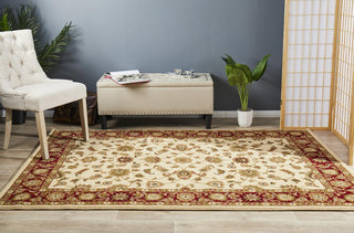 Sydney 1 Rectangle Rug (Ivory Red) by Rug Culture