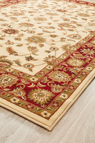 Sydney 1 Rectangle Rug (Ivory Red) by Rug Culture