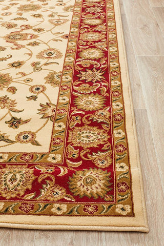 Sydney 1 Rectangle Rug (Ivory Red) by Rug Culture