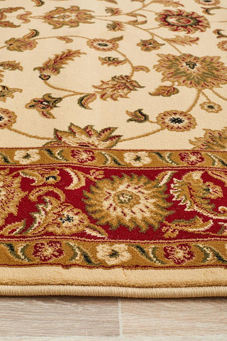 Sydney 1 Rectangle Rug (Ivory Red) by Rug Culture