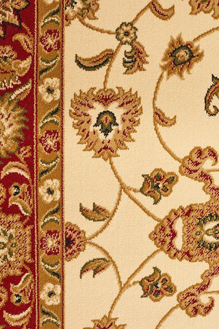 Sydney 1 Rectangle Rug (Ivory Red) by Rug Culture