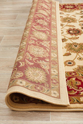 Sydney 1 Rectangle Rug (Ivory Red) by Rug Culture