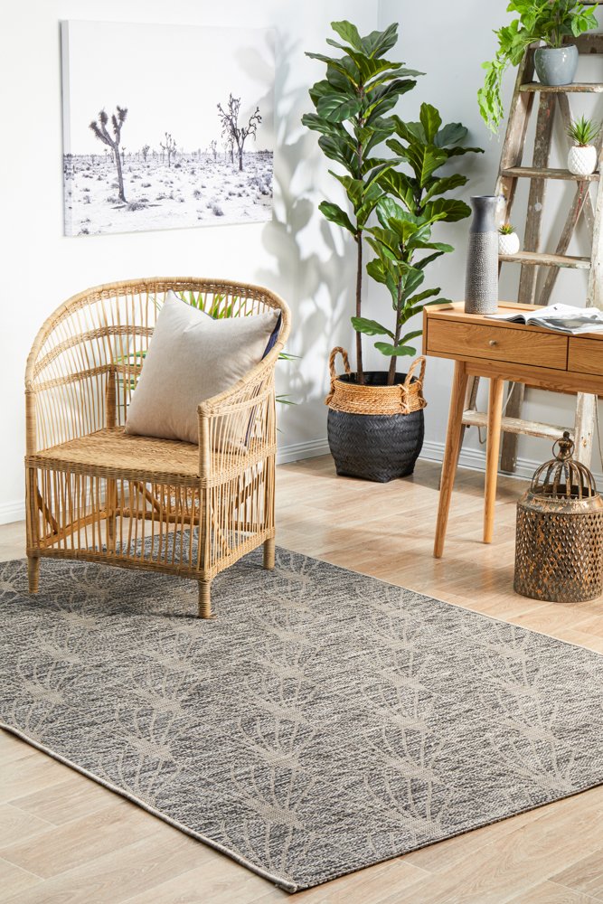 Terrace 5502 Rug (Black) by Rug Culture | Planet Linen