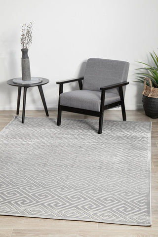 York Alice Rug (Silver) by Rug Culture