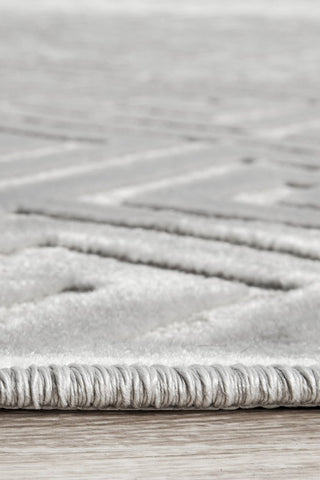 York Alice Rug (Silver) by Rug Culture