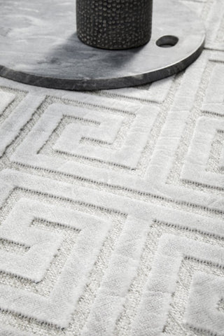 York Alice Rug (Silver) by Rug Culture