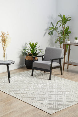 York Alice Rug (Natural White) by Rug Culture