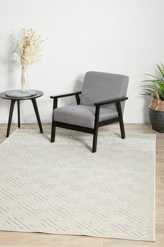 York Alice Rug (Natural White) by Rug Culture