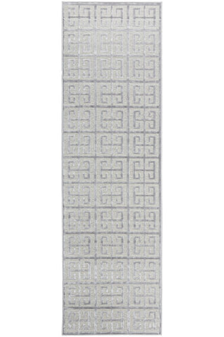 York Brenda Runner Rug (Silver) by Rug Culture