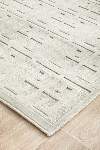 York Brenda Runner Rug (Natural White) by Rug Culture