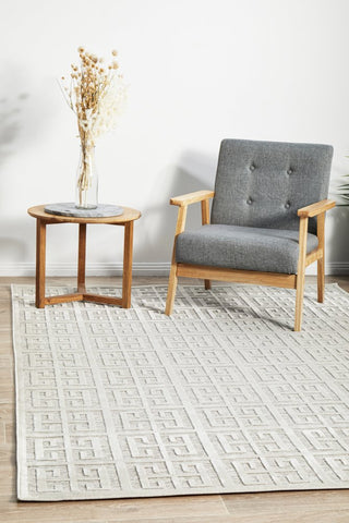York Brenda Rug (Natural White) by Rug Culture