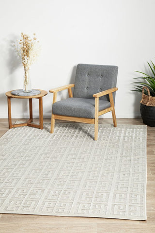 York Brenda Rug (Natural White) by Rug Culture