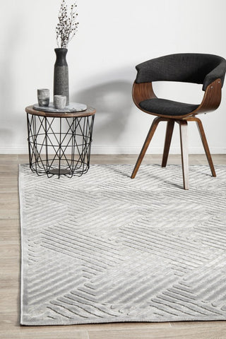 York Cindy Rug (Silver) by Rug Culture