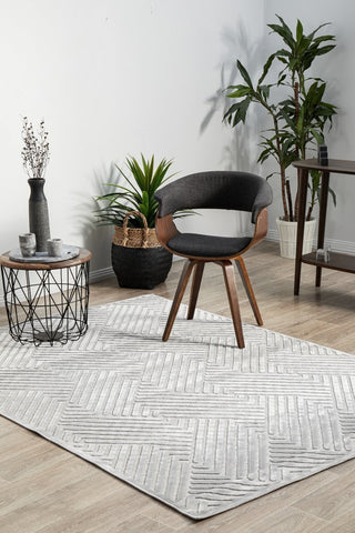 York Cindy Rug (Silver) by Rug Culture