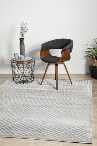 York Cindy Rug (Silver) by Rug Culture