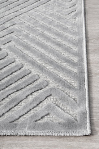 York Cindy Rug (Silver) by Rug Culture