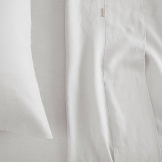 Abbotson WHITE Linen Fitted Sheet by Sheridan