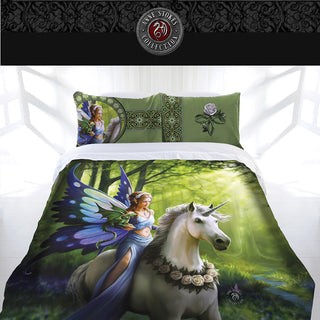 Realm Of Enchantment Quilt Cover Set by Anne Stokes