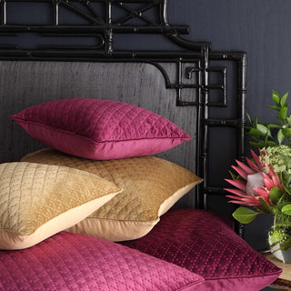 Antique Lattice Plum European Pillowcase by Florence Broadhurst 