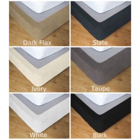 Apartmento Stretch Valance / Bedskirt - Slate